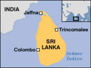 Mapa de Sri Lanka