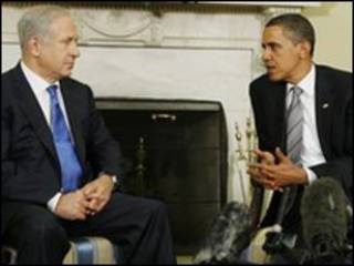 Thủ tướng Israel Benjamin Netanyahu và tổng thống Mỹ Barrak Obama.