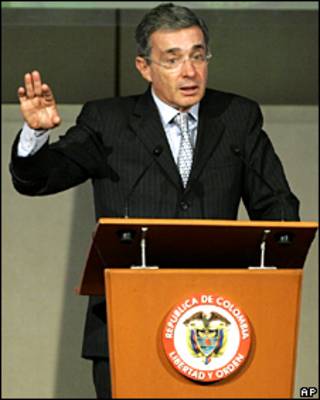 President de Colombia, Álvaro Uribe