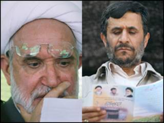 کروبی و احمدی نژاد