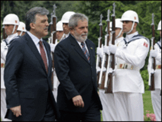 Presidente Lula com o presidente turco, Abdullah Gül, em Ancara