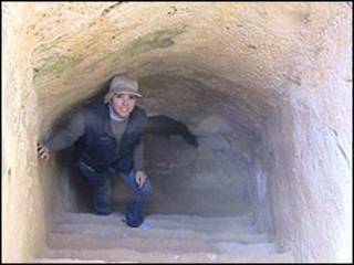 Kathleen Martínez en el templo de Taposiris Magna, en las afueras de Alejandría