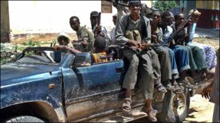Một nhóm phiến quân hồi giáo tại thủ đô Mogadishu.