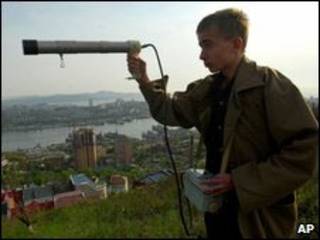 Meteorologista russo mede radiação em Vladivostok