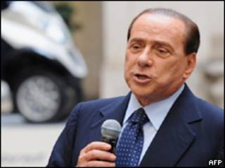 Silvio Berlusconi, primer ministro de Italia