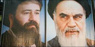 آیت الله خمینی و پسرش احمد
