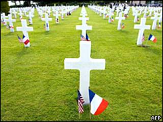 Cementerio estadounidense en Normandía
