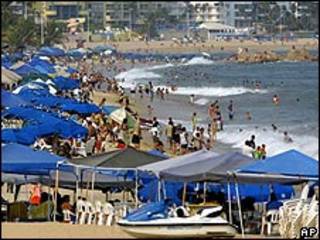 Playa en Acapulco, México