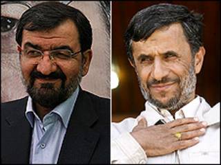محمود احمدی نژاد و محسن رضایی