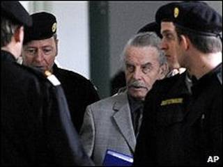 Fritzl durante su juicio
