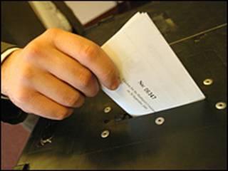 Voto. Foto de archivo.