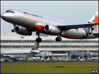 Foto de arquivo mostra Airbus da empresa australiana Jetstar (AFP, 25/10/2007)