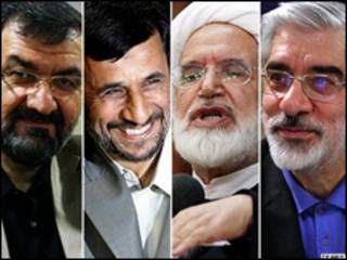 موسوی، کروبی، احمدی و رضایی - عکس از خبرگزاری فارس
