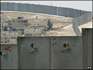 Muro entre Israel y Cisjordania.