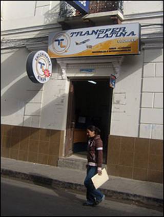 Empresa donde se reciben transferencias