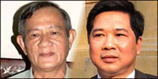 Hai ông Phạm Vĩnh Thái (bên trái) và Cù Huy Hà Vũ