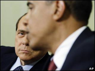Silvio Berlusconi y Barack Obama