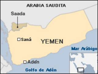Mapa Yemen