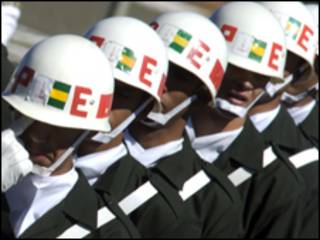 Soldados brasileiros (Foto Marcello Casal JR/ ABr, 25/08/2008)