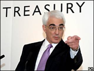 Ministro de Hacienda británico, Alistair Darling