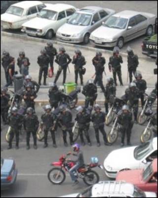 Imagem enviada à BBC de Teerã no sábado (foto: blog Tazahorate)