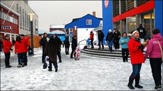 В центре города Нук, столицы Гренландии