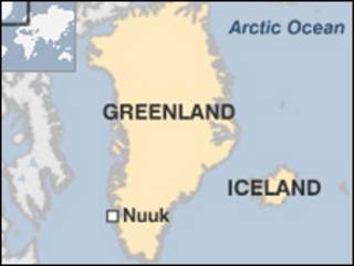 Mapa de Groenlandia