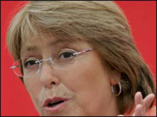 A presidente do Chile, Michelle Bachelet