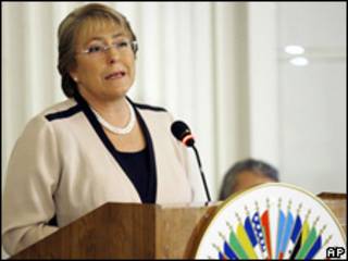 Michelle Bachelet, presidenta de Chile.