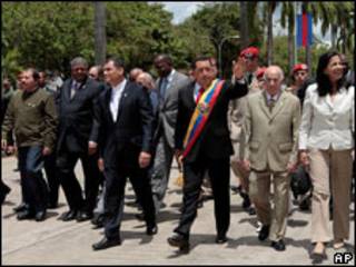 Presidentes y jefes de Estado de los países del ALBA.