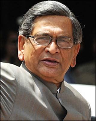 भारतीय विदेश मंत्री एसएम कृष्णा
