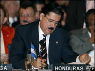 Manuel Zelaya, presidente de Honduras