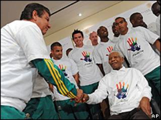 Joel Santana, Nelson Mandela e o time da África do Sul