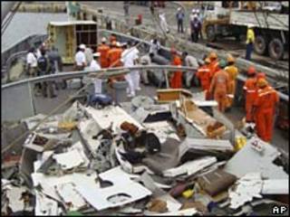Destroços do Air Busn (arquivo)