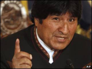 Evo Morales, presidente de Bolivia.
