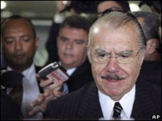 José Sarney, ex presidente del Brasil y actual presidente del Senado.