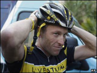 Lance Armstrong, ciclista estadounidense.