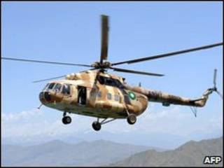 Helicóptero militar MI-17. Foto: AFP