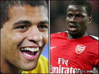 Melo và Eboue (bên phải)