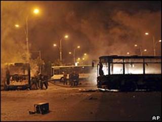 صور الاضطرابات في المنطقة