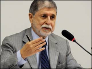 O ministro das Relações Exteriores, Celso Amorim