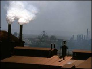 Imagen de contaminación en China