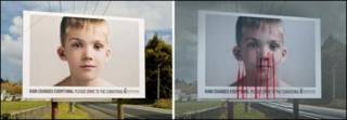 Cartaz da campanha neozelandesa em dias de sol e chuva (foto divulgação Colenso BBDO)