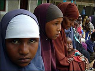 Mujeres refugiadas somalíes enn Kenia