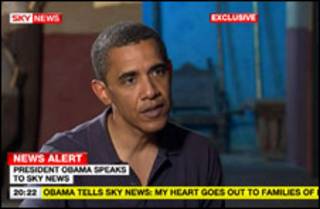Obama em entrevista (Foto: Sky News/PA Wire)