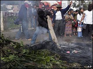 Protestas en Guatemala.
