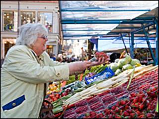 بازار میوه در لندن