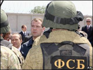 Российский президент Дмитрий Медведев в Дагестане