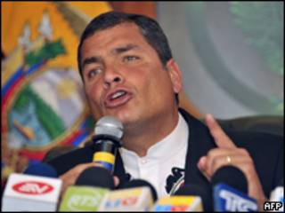 O presidente do Equador, Rafael Correa. Foto: AFP/arquivo