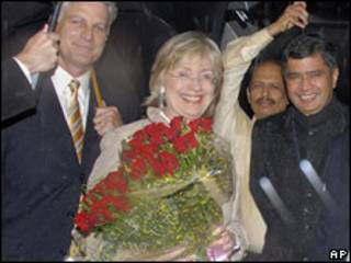 Hillary Clinton en India